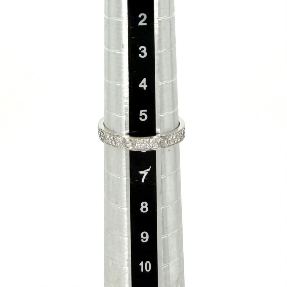 CARTIER 18k Silver Diamond Love Ring - Picture 5 of 8
